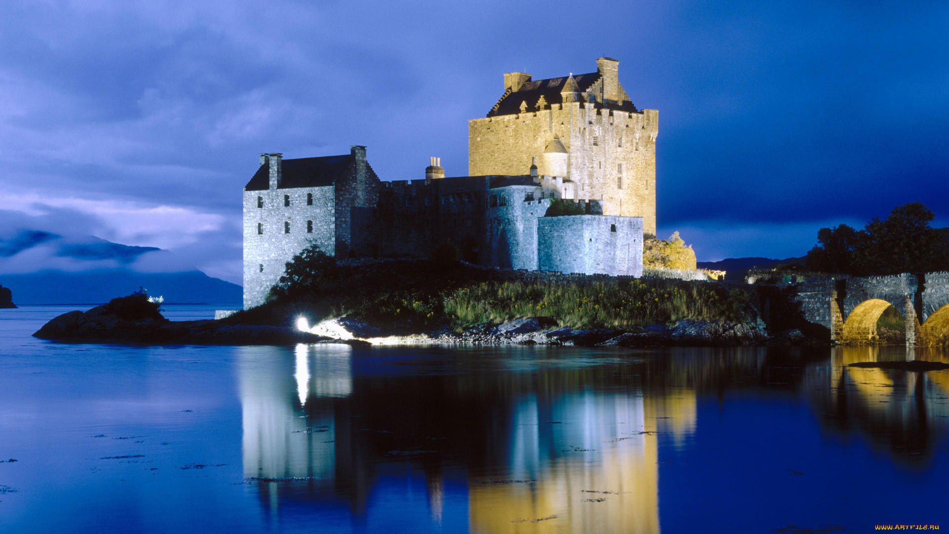 evening, falls, on, eilean, donan, castle, , , , , , , , 